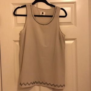 NWOT Bou Jeloud Cream sleeveless top